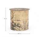 3x Tavolino in legno D.40x40h