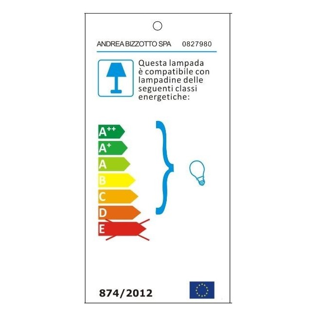 4x Lampada terra nera D.20x61h in fibre naturali