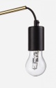 2x Lampada tavolo Carter nero 45x8x50h