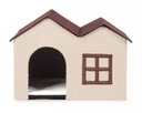 4x Casetta beige-marrone H40 x 58 x 41