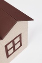 4x Casetta beige-marrone H40 x 58 x 41
