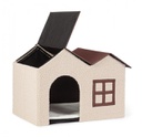 4x Casetta beige-marrone H40 x 58 x 41