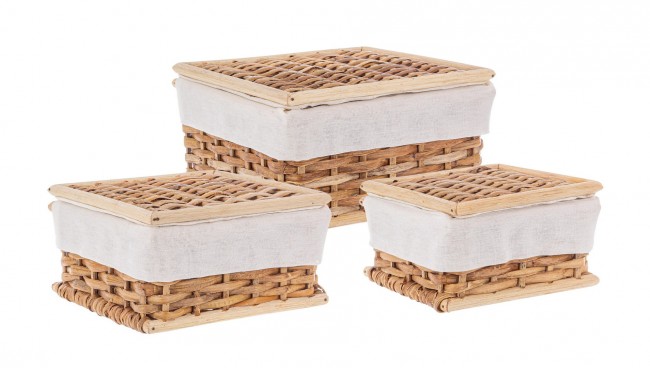 4x Set di oggetti homely 17x17x8, 20x20x10.5, 23x23x13