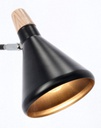 3x Lampada tavolo brill nera 26,5x15x46h