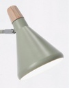 3x Lampada tavolo brill verde salvia 26,5x15x46h