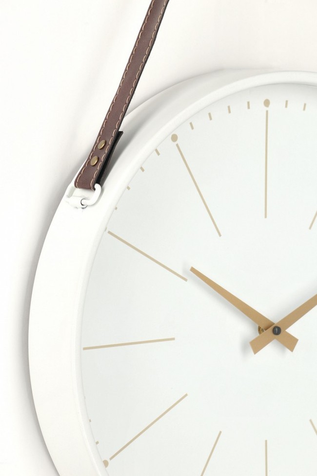 3x Orologio da parete bianco 40x66