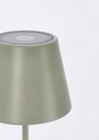 Lampada tavolo led etna verde salvia D.12x38h