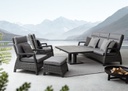 2x Cuscino esterno opal 45x45 in tessuto