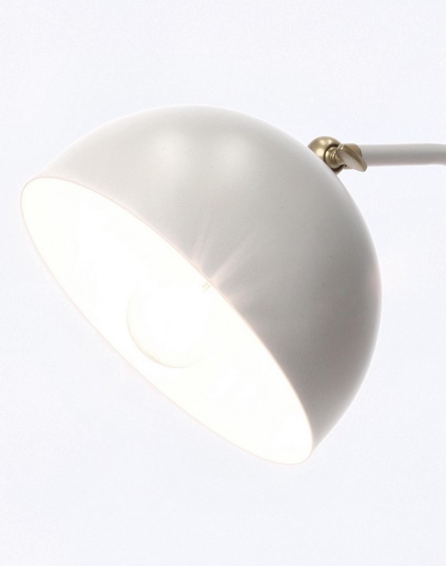 2x Lampada tavolo Glasgow bianco 32,5x20x41h