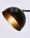 2x Lampada tavolo Glasgow nero 32,5x20x41h