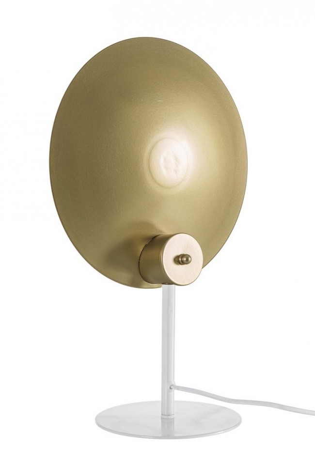 2x Lampada tavolo design bianco-oro 30x17,5x46h