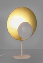 2x Lampada tavolo design bianco-oro 30x17,5x46h