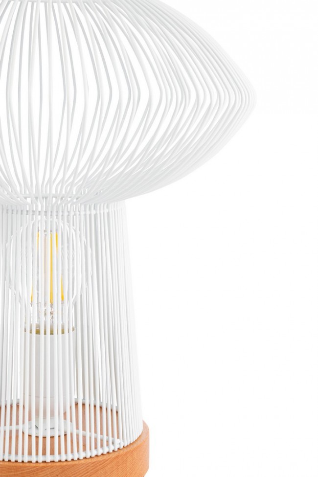 2x Lampada tavolo ciad bianco D.28x31,5h