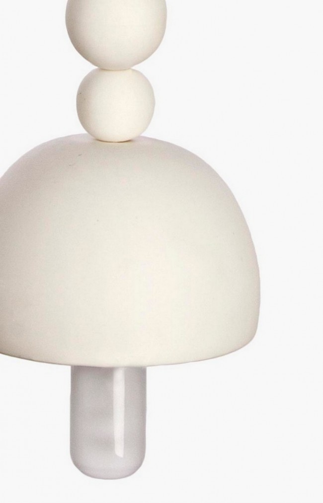 Lampadario funky 12x12x66h in ceramica