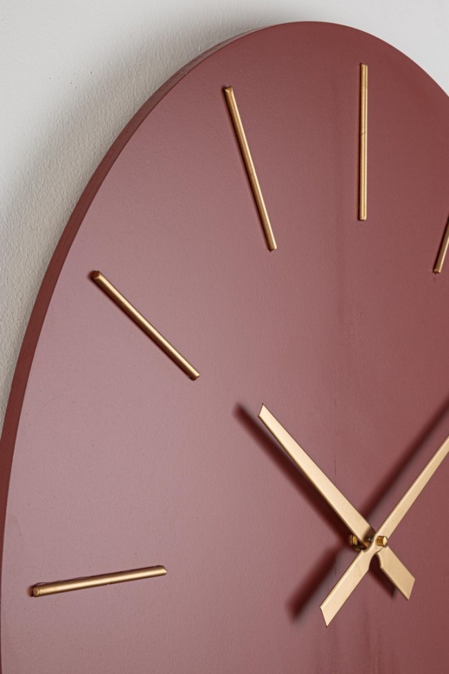 2x Orologio da parete mattone D.60x5h in legno