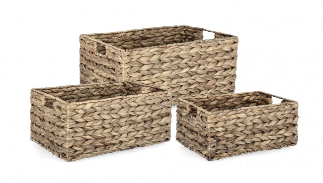 2x Set di cestini 33,6x22,8x15,24h x 40x26x17,8h x 43,8x29,8x20,3h