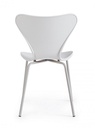 4x Sedia grigia 50x49,5x82 cm in plastica