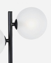 2x Lampada tavolo 31x17.5x54h nero 2 luci metallo