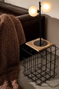 2x Lampada tavolo 31x17.5x54h nero 2 luci metallo
