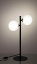 2x Lampada tavolo 31x17.5x54h nero 2 luci metallo