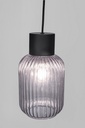 Lampadario 1 luce fumé-nero D.15x120h