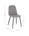 4x Sedia Irelia grigio scuro 52,5x42,5x90