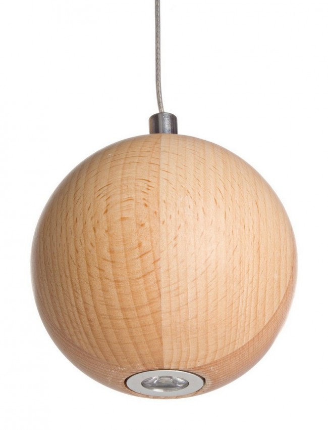 2x Lampadario LED legno D.9x10.5h