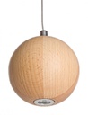 2x Lampadario LED legno D.9x10.5h