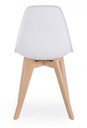 4x Sedia sistema bianco 51.5x46.5x86