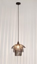 2x Lampadario ciad nero 30x29x26h in legno