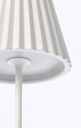 Lampada tavolo led bianca D.12,5 x 36h in metallo