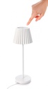Lampada tavolo led bianca D.12,5 x 36h in metallo