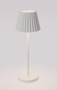 Lampada tavolo led bianca D.12,5 x 36h in metallo