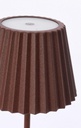 Lampada tavolo led marrone D.12,5 x 36h in metallo