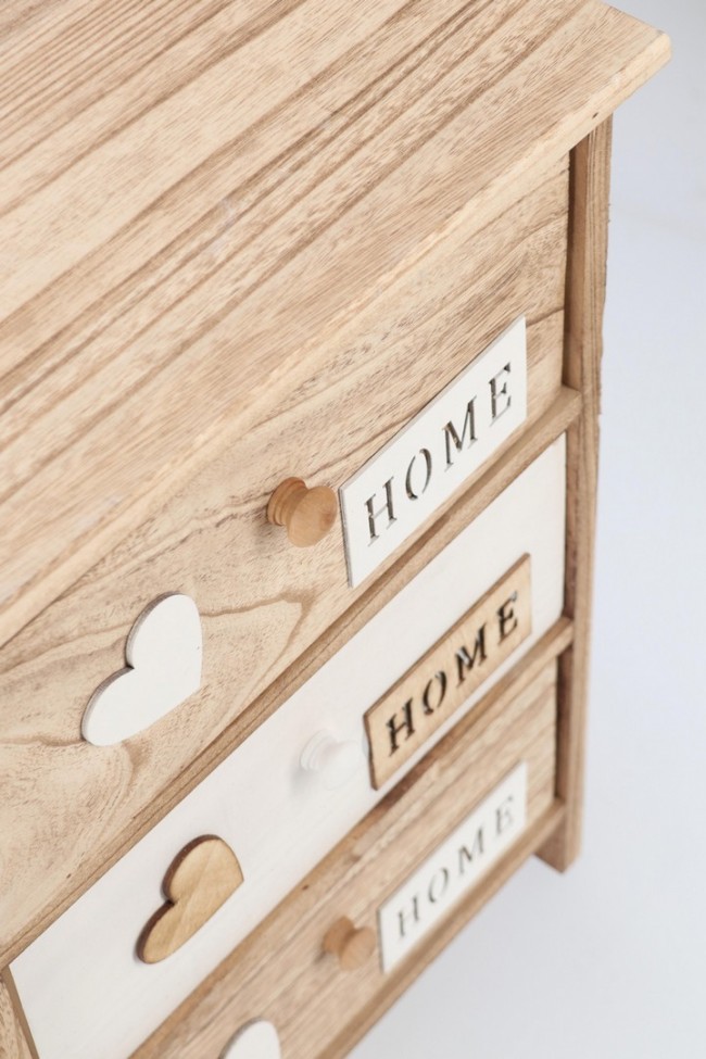 Cassettiera 40x29x58h in legno