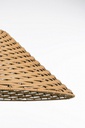 2x Lampadario gabon marrone D.50x20h in fibre naturali