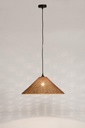 2x Lampadario gabon marrone D.50x20h in fibre naturali