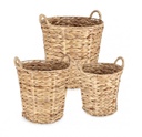 2x Cesta 25x25h, 30x30h, 35x35h in materiale naturale