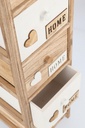Cassettiera 26x32x81h in legno emozioni