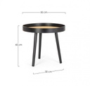 Tavolino in legno D50 50x50x45h
