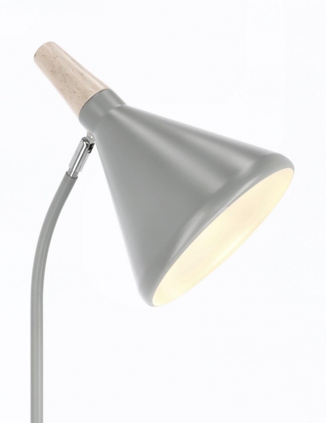 Piantana brill grigio 31x20x148h in metallo