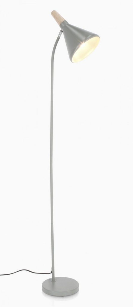 Piantana brill grigio 31x20x148h in metallo