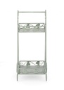 4x Sedia rettangolare in metallo 41x34x78h