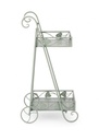 4x Sedia rettangolare in metallo 41x34x78h
