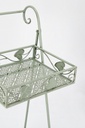 4x Sedia rettangolare in metallo 41x34x78h