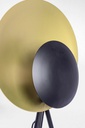 Piantana treppiede nero-oro 87x56x155h