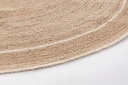 2x Tappeto naturale bianco D.180 cm