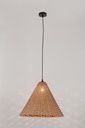 2x Lampadario gabon marrone D.50x39h in fibre naturali