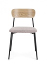 2x Sedia Genevieve Visone 46x49x76.5h