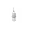 Lampadario E27 bianco 120h in metallo